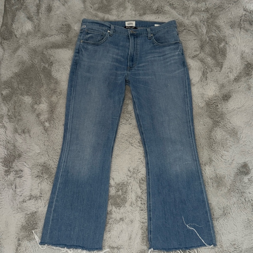 Citizens of Humanity COH Isola Cropped Light Wash Jeans size 30